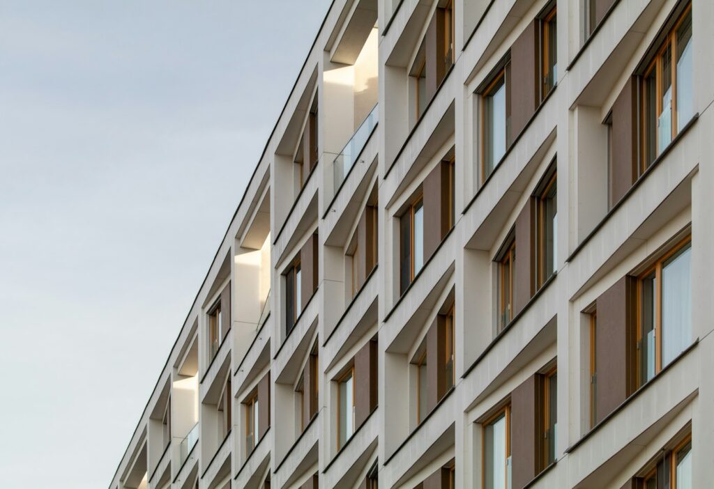 Modern commercial office building exterior